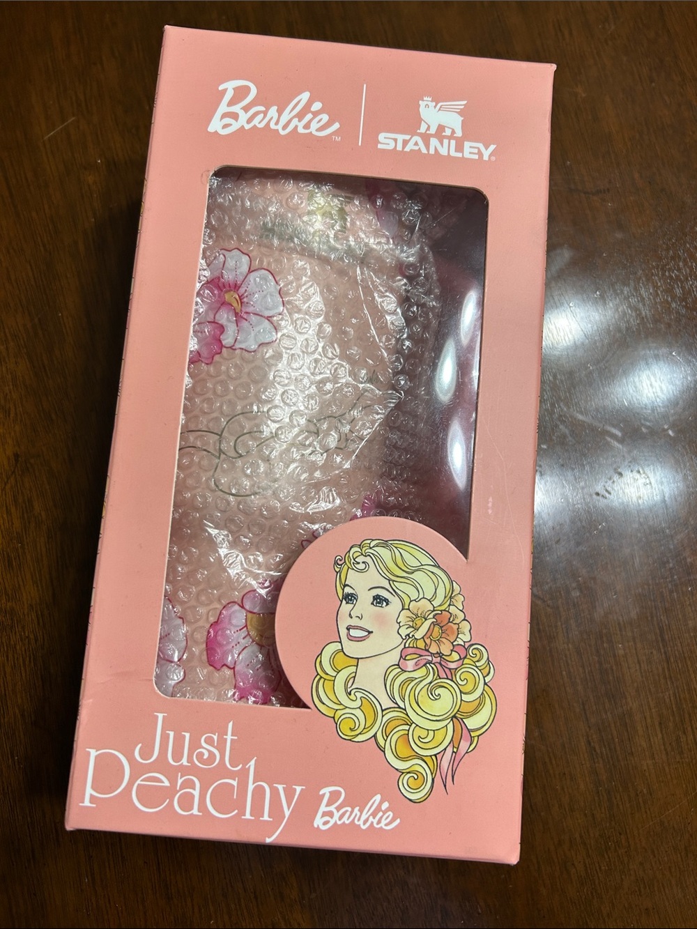 Barbie Peach Floral Stanley Cup
